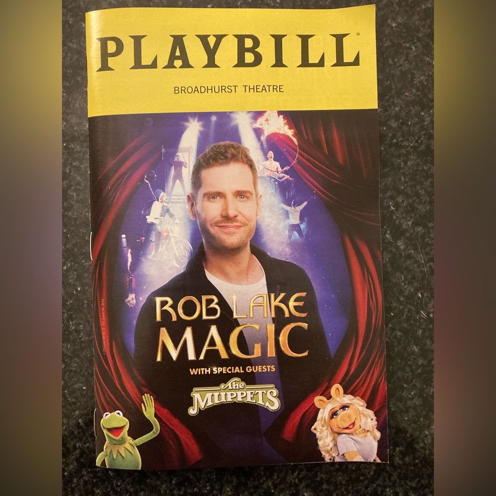Rob Lake Magic With Special Guests The Muppets Broadway Playbill Kermit Piggy